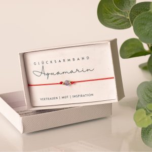 GLÜCKSARMBAND AQUAMARIN